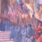 mural of The Return of the Colors to the Custody of the Commonwealth