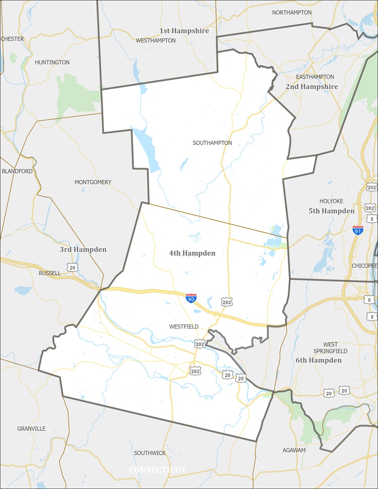 District Map of 4th Hampden