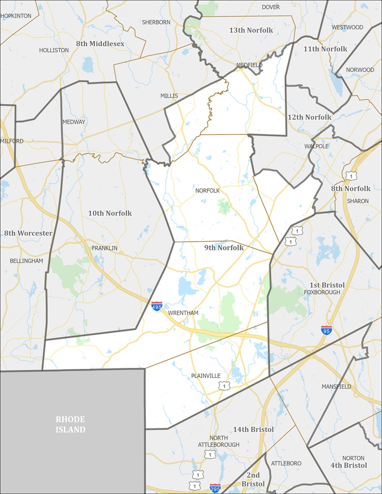 District Map of 9th Norfolk
