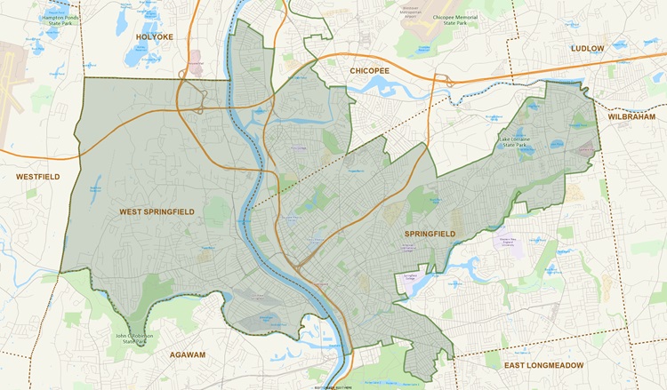 District Map of Hampden