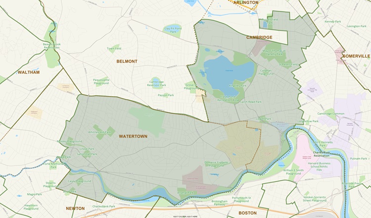 District Map of 29th Middlesex
