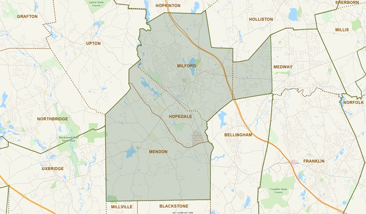 District Map of 10th Worcester