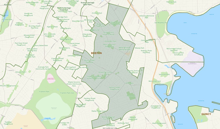 District Map of 5th Suffolk