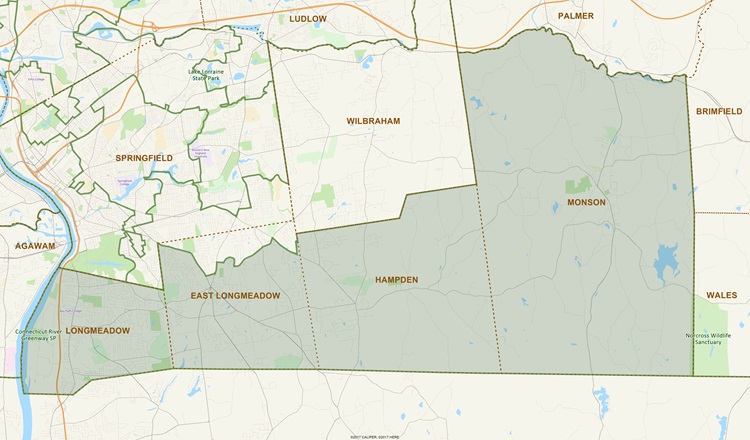 District Map of 2nd Hampden