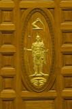 Thumbnail for Gilded carving to the right of the Rostrum, in the House Chamber