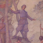 mural of John Eliot Preaching to the Indians