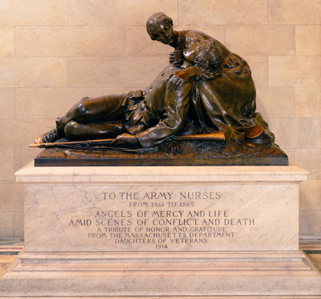sculpture of Civil War Army Nurses Memorial