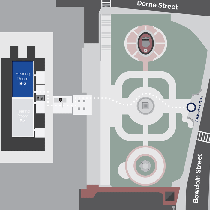 An animated map showing the route to this location