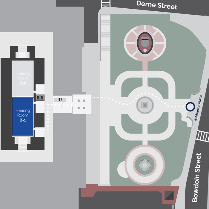 An animated map showing the route to this location