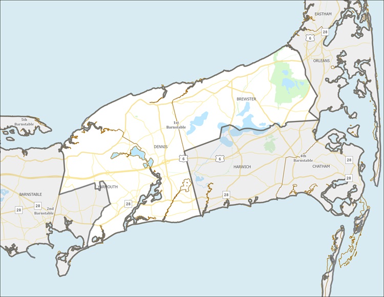 District Map of 1st Barnstable