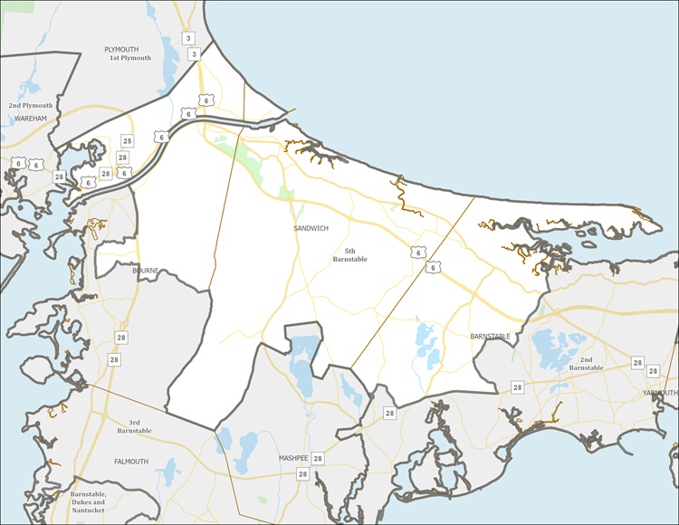 District Map of 5th Barnstable