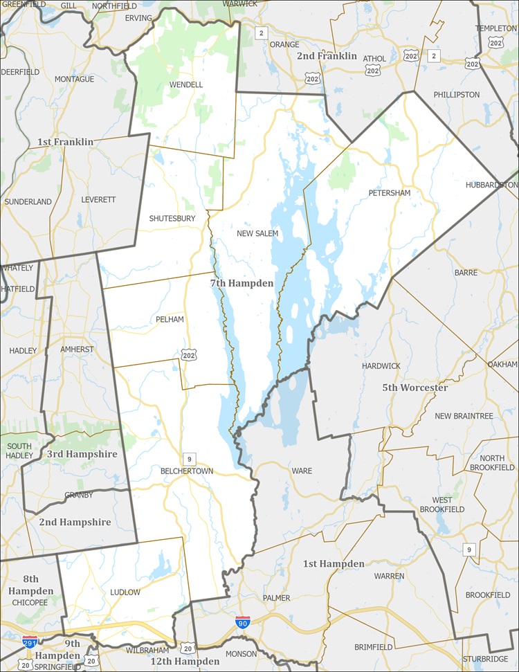 District Map of 7th Hampden