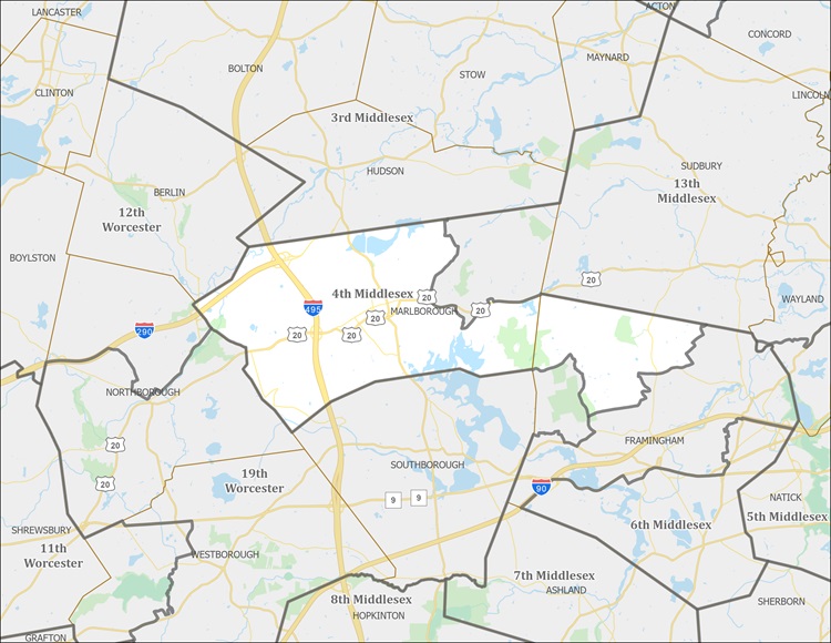 District Map of 4th Middlesex