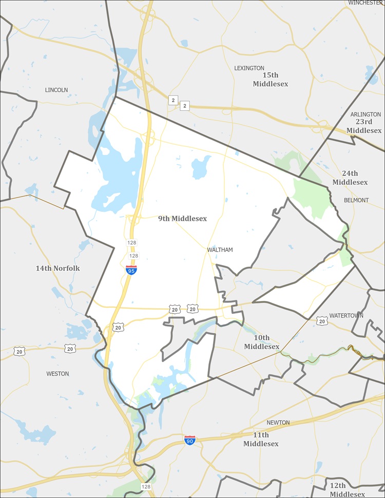 District Map of 9th Middlesex
