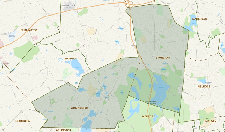 District Map of 31st Middlesex