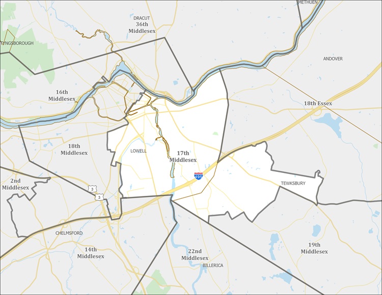 District Map of 17th Middlesex