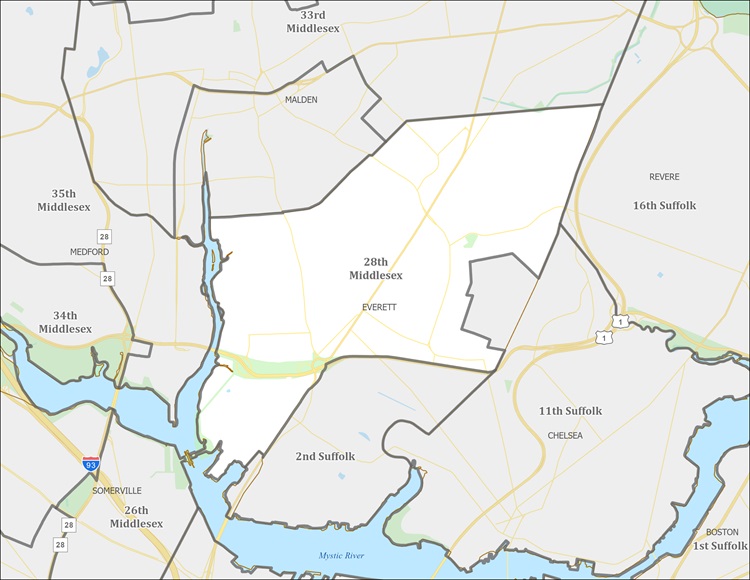 District Map of 28th Middlesex