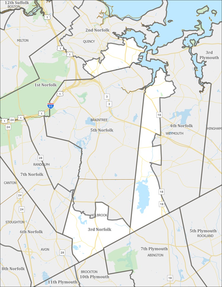 District Map of 3rd Norfolk