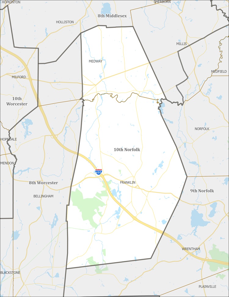 District Map of 10th Norfolk
