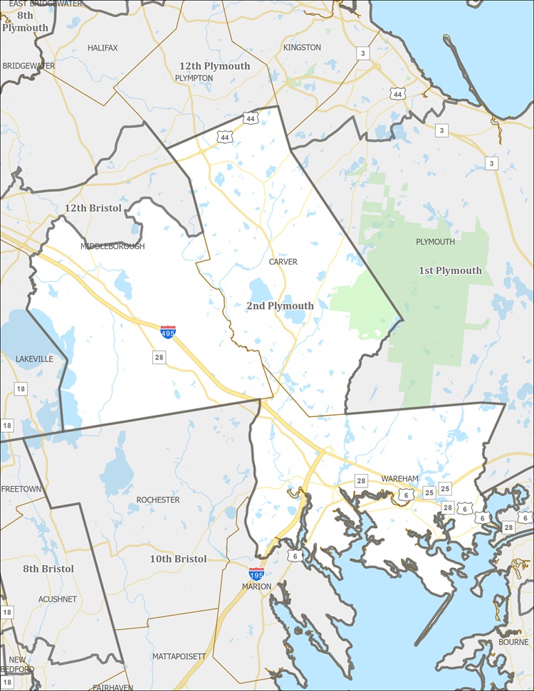 District Map of 2nd Plymouth
