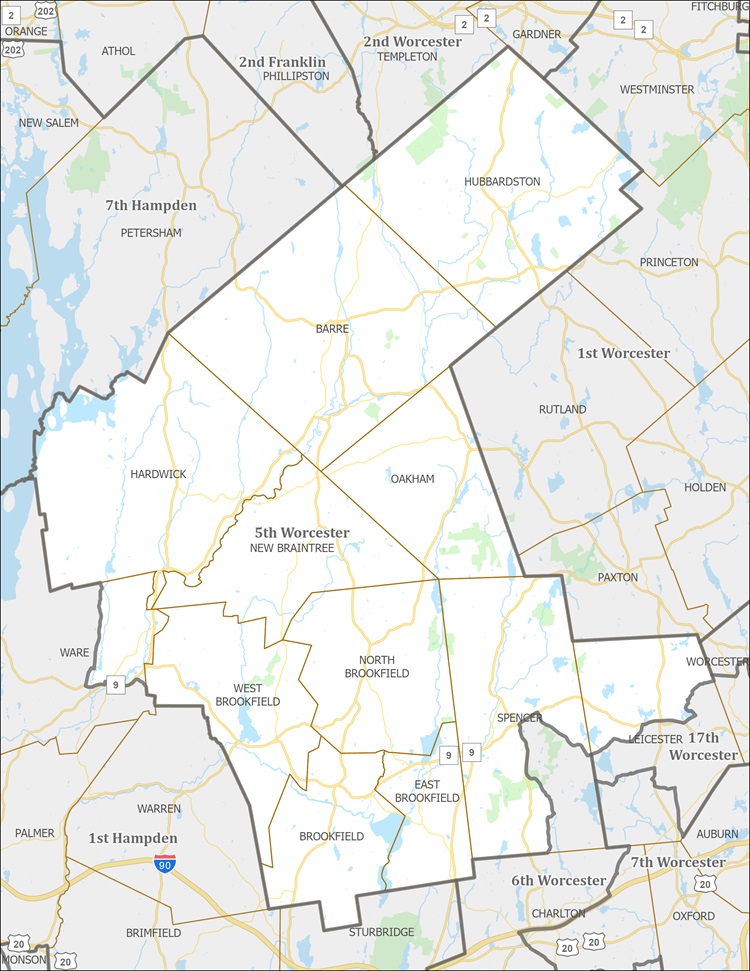 District Map of 5th Worcester