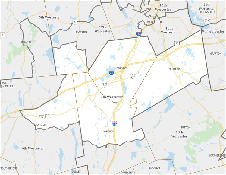 District Map of 7th Worcester