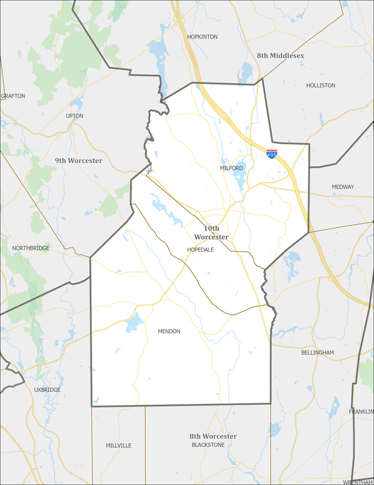 District Map of 10th Worcester