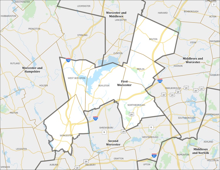 District Map of First Worcester