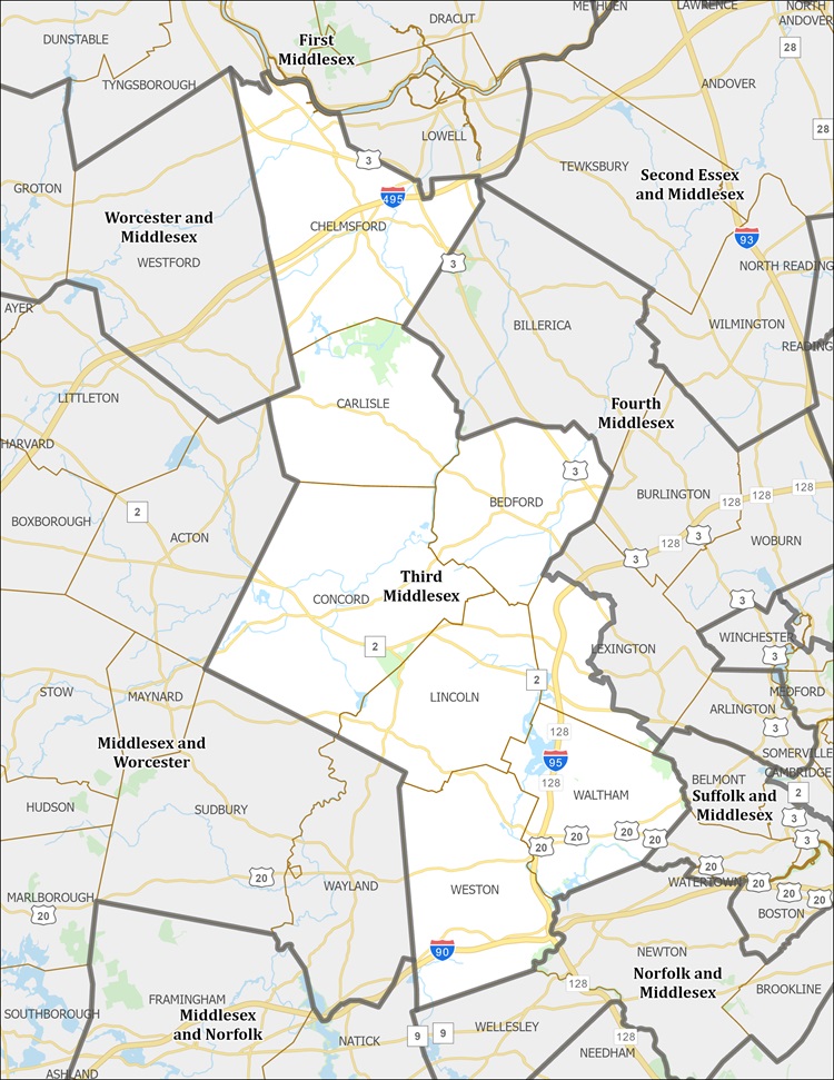 District Map of Third Middlesex