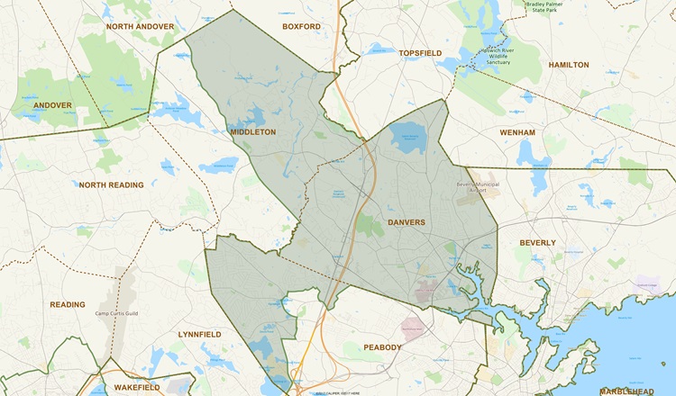 District Map of 13th Essex