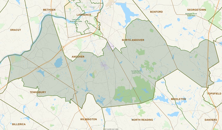 District Map of 18th Essex
