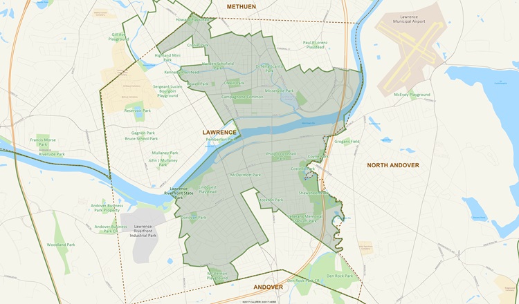 District Map of 16th Essex