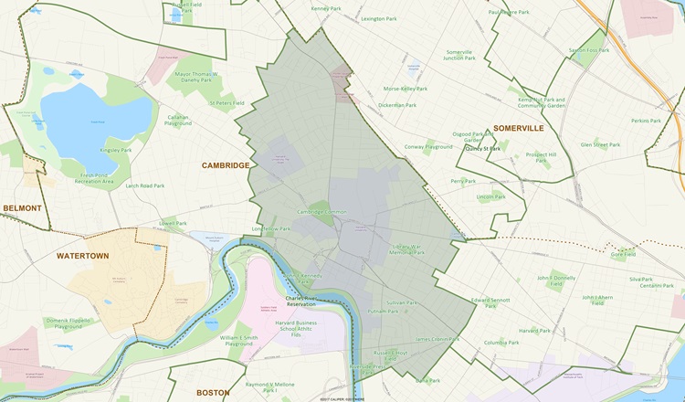District Map of 25th Middlesex