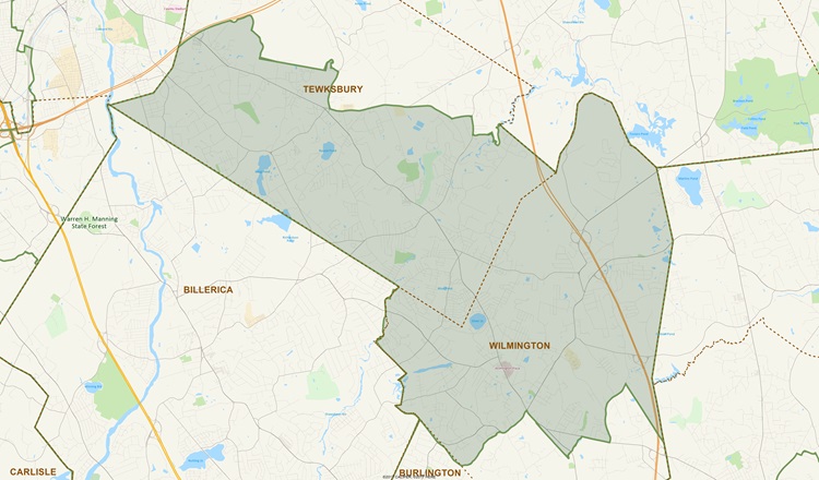 District Map of 19th Middlesex