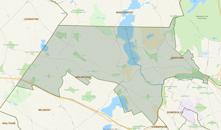 District Map of 23rd Middlesex