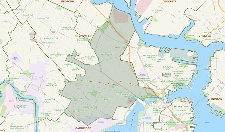 District Map of 26th Middlesex