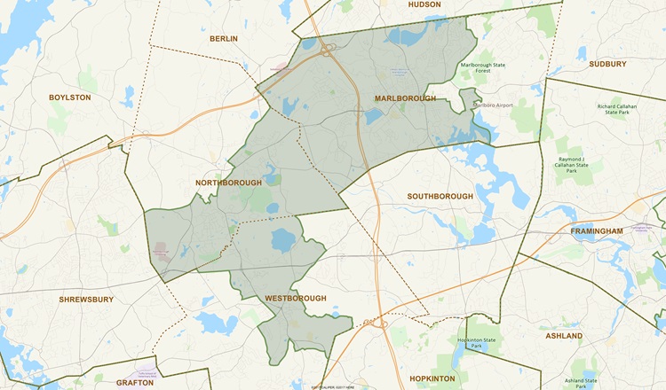 District Map of 4th Middlesex