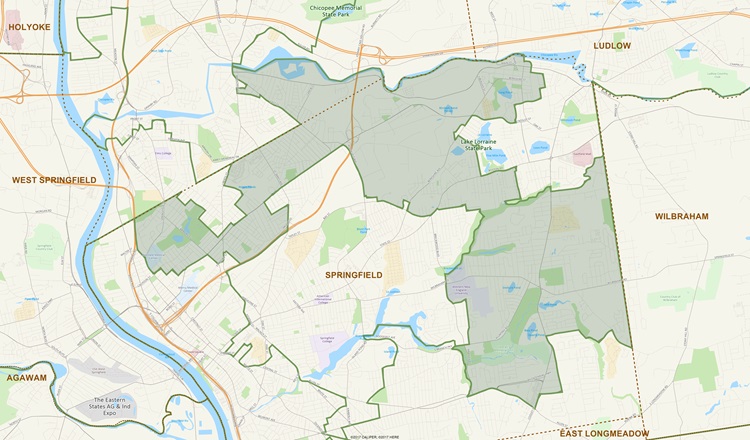 District Map of 9th Hampden