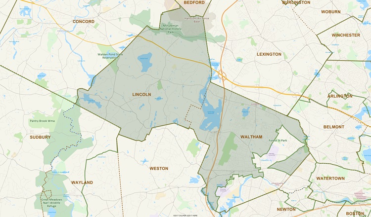 District Map of 9th Middlesex