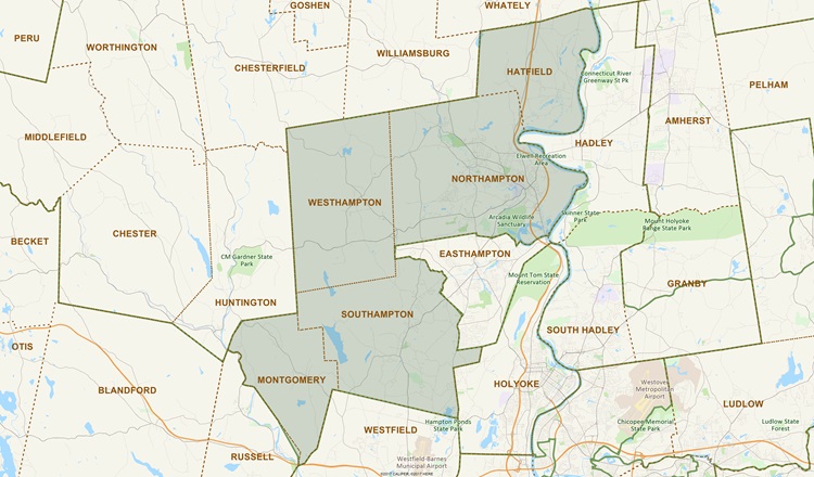District Map of 1st Hampshire