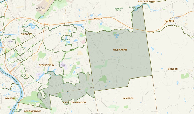 District Map of 12th Hampden