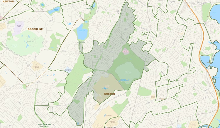 District Map of 11th Suffolk