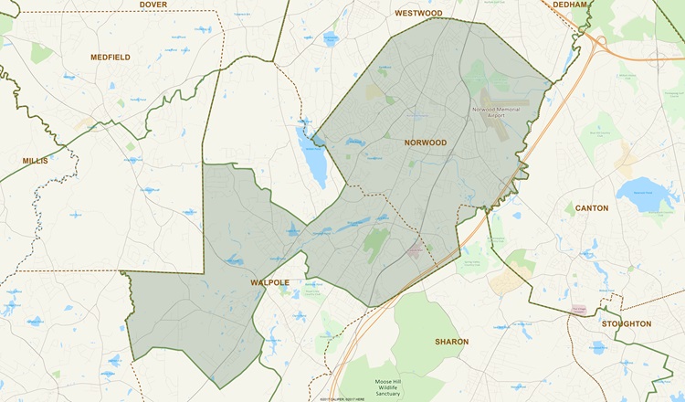District Map of 12th Norfolk