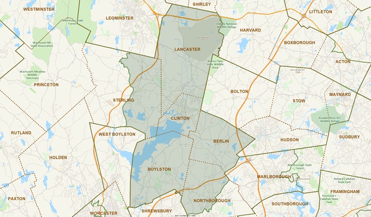 District Map of 12th Worcester