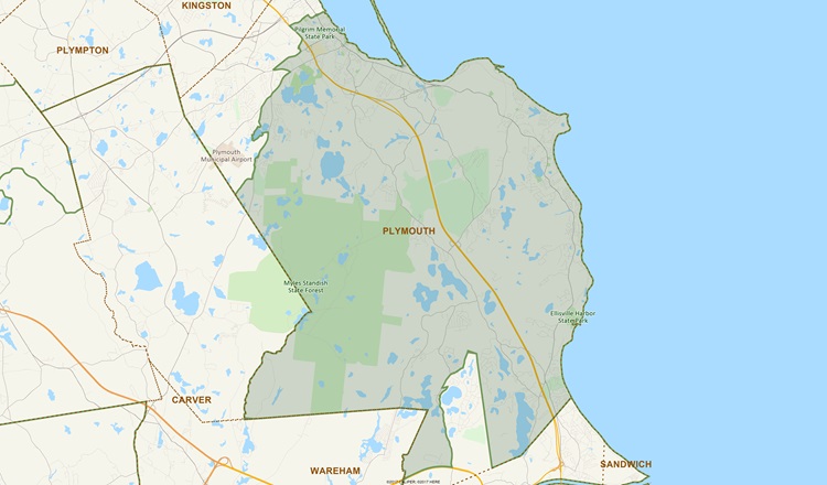 District Map of 1st Plymouth