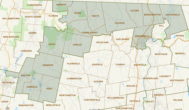 District Map of 2nd Berkshire
