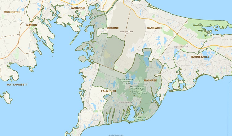 District Map of 3rd Barnstable