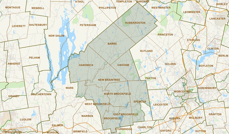 District Map of 5th Worcester