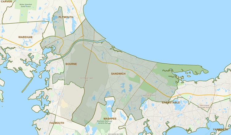 District Map of 5th Barnstable