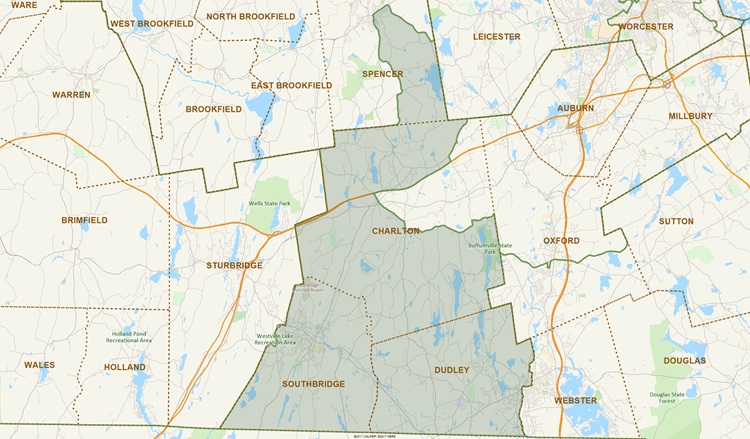 District Map of 6th Worcester